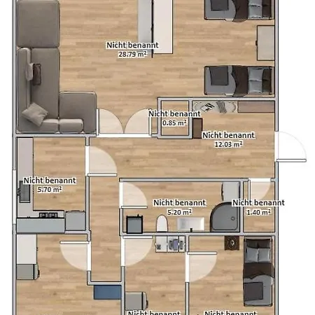 Gemuetliche 4-zimmer Mit 7 Schlafplaetzen Apartament